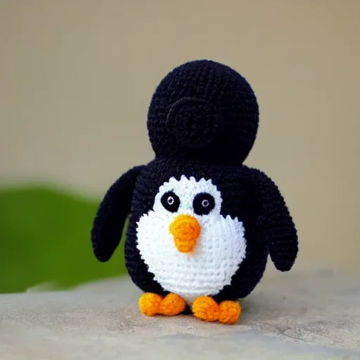 Image similar to cute penguin Amigurumi