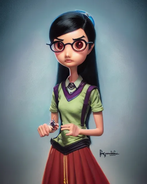 Prompt: an epic comic book style full body portrait painting of balqees with black hair, elegant, character design by Mark Ryden and Pixar and Hayao Miyazaki, unreal 5, DAZ, hyperrealistic, octane render, cosplay, RPG portrait, dynamic lighting, intricate detail, summer vibrancy, cinematic