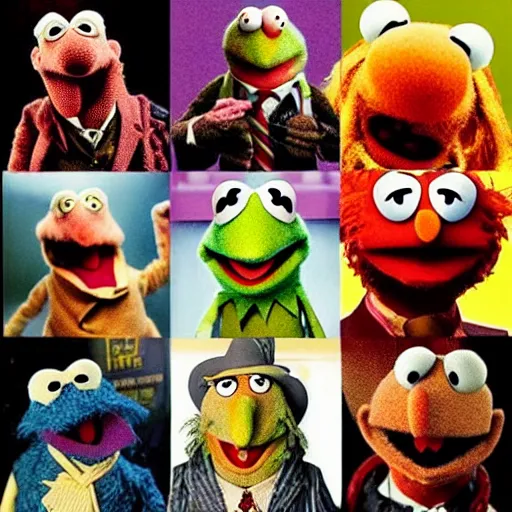 Image similar to “ the muppets as a supernatural horror film, detailed ”