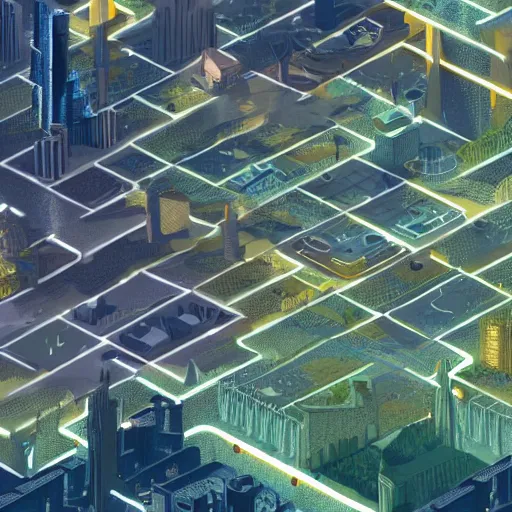 Prompt: rich utopian solarpunk city with dystopian hellscape underneath inside a glass jar