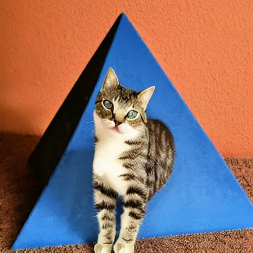 Prompt: a pyramid for your cat