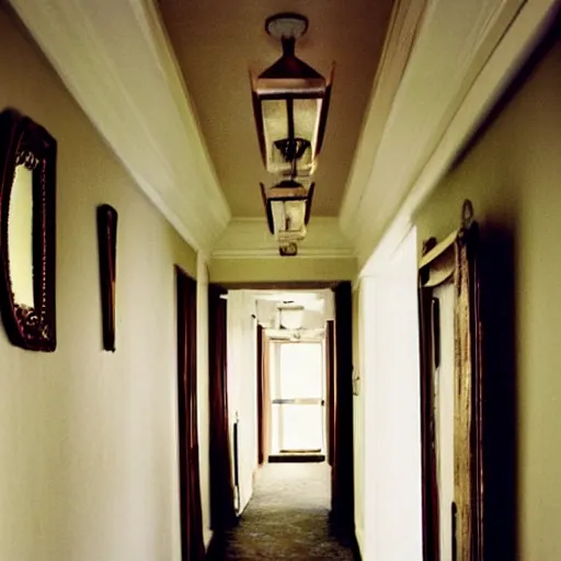 Image similar to Beatiful Fuzzy Cameraphone photograph of a hallway corner