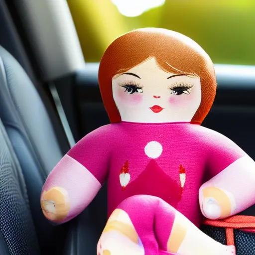 Prompt: Russian doll in a car in a doll in a car in a doll