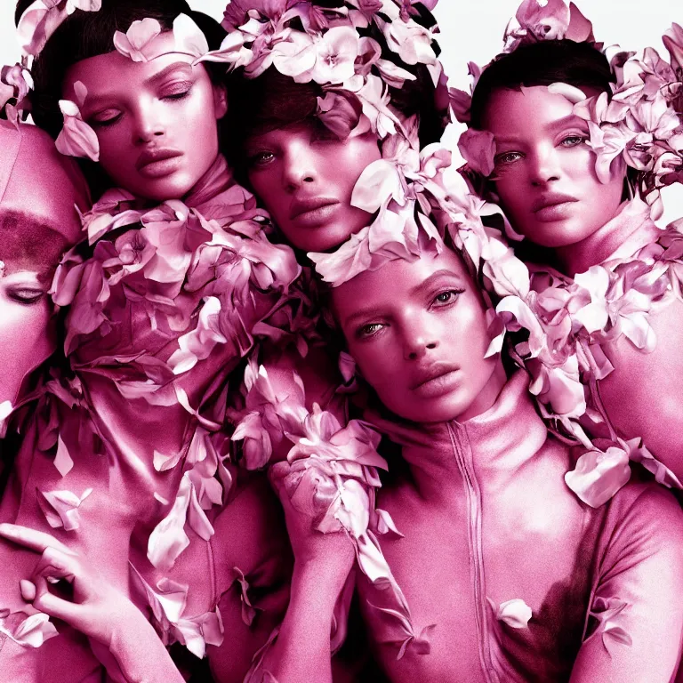 Image similar to portrait fragrance advertising campaign by richard mosse