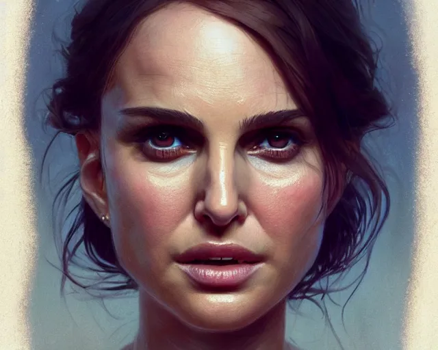 Image similar to highly detailed portrait of natalie portman, in the walking dead, stephen bliss, unreal engine, fantasy art by greg rutkowski, loish, rhads, ferdinand knab, makoto shinkai and lois van baarle, ilya kuvshinov, rossdraws, tom bagshaw, global illumination, radiant light, detailed and intricate environment