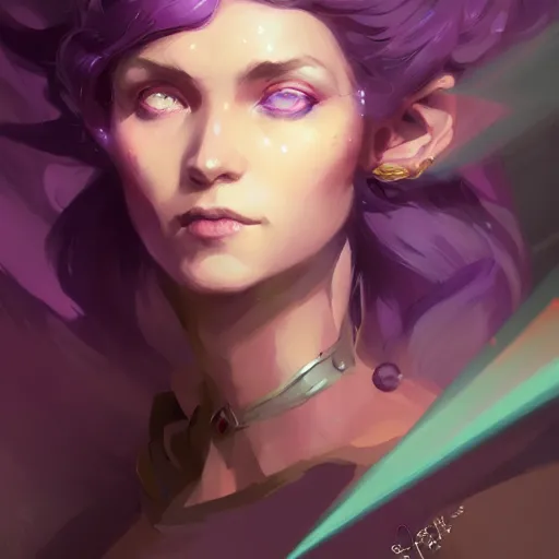 Image similar to a beautiful portrait of a beautiful amethyst sorceress, game of thrones concept art by pete mohrbacher and guweiz and ilya kuvshinov, digital art, highly detailed, intricate, sharp focus, trending on artstation hq, deviantart, unreal engine 5, 4 k uhd image