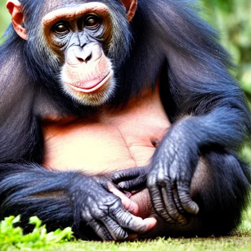 Image similar to chimpanzee obese