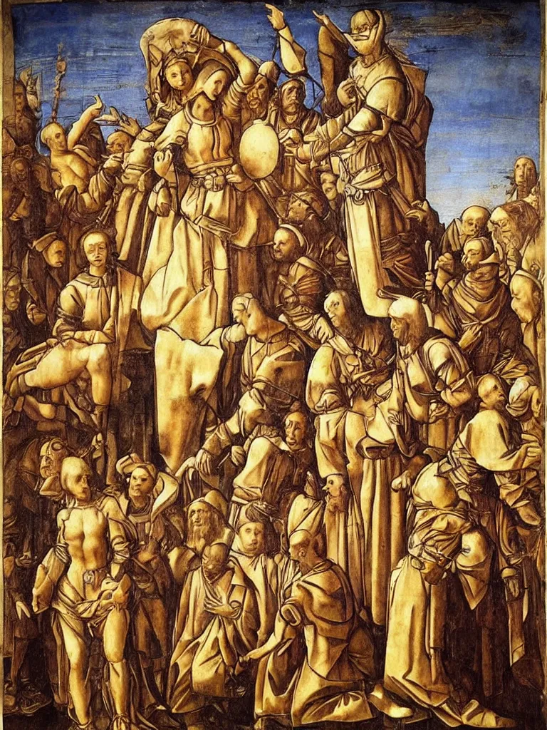 Image similar to ukraine in da vinci style renaissance