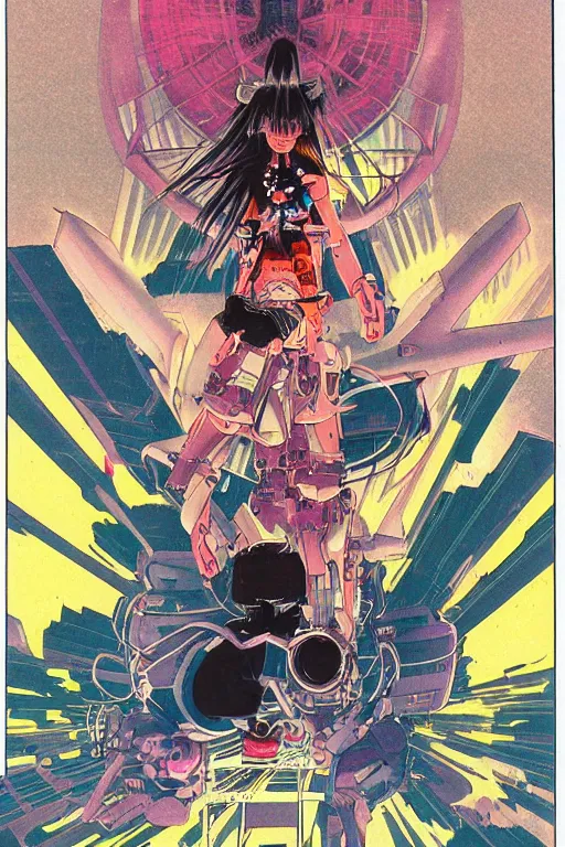 an awe inspiring 1980s japanese cyberpunk anime style, Stable Diffusion