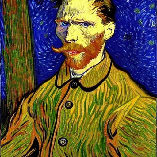 Prompt: Jerma the sus guy, Vincent van Gogh painting