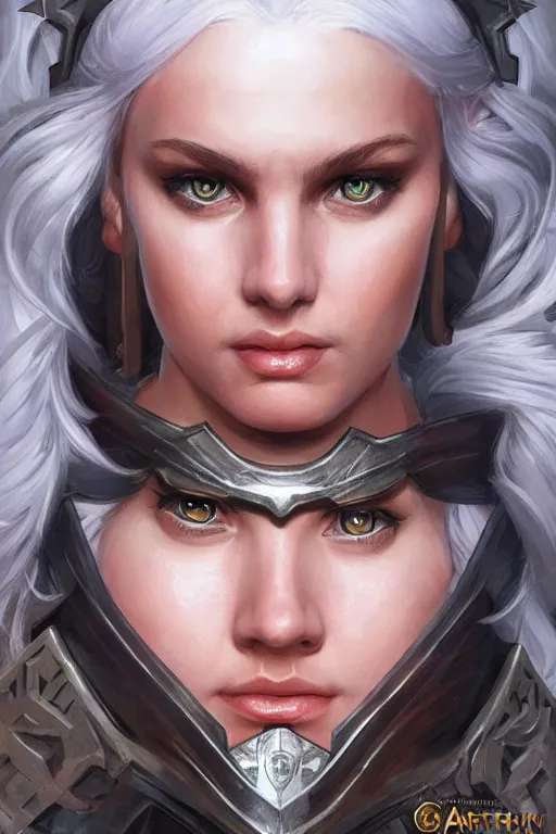 Image similar to amazon valkyrie athena, d & d, fantasy, portrait, highly detailed, headshot, digital painting, trending on artstation, concept art, sharp focus, illustration, art by artgerm and greg rutkowski and magali villeneuve