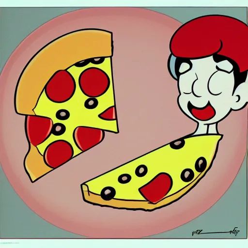 Image similar to 1 9 3 0 s cartoon pizza winks at oven, animation, cartoons, max fleischer, betty boop, cuphead, animation cel, still, freezeframe