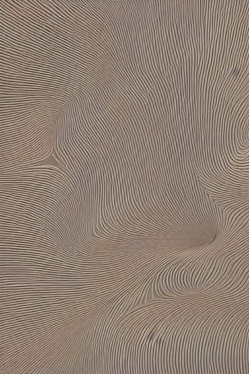 Image similar to ultra realistic single full height flat ios 1 5 wallpaper seamless perfect abstract modern art topography pattern, cinematic architectural scale, dramatic, volumetric, concept art, particle simulation in houdini by james jean and bridget riley and apple, beige cream natural muted tones, trending on artstation, rendered in octane