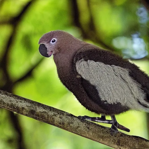 Image similar to a kiwi bird with a wooly hat, 35mm photograph