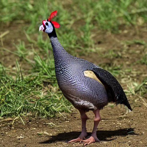 Prompt: guinea fowl