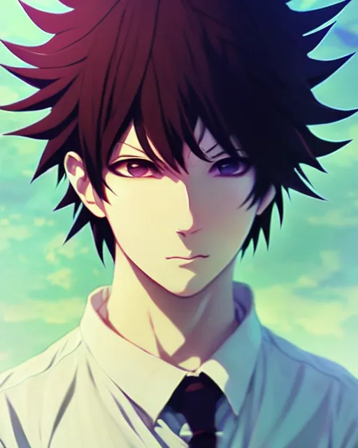 Prompt: extremely attractive soft feminine male anime character screenshot, nagito komaeda, anime, intricate, sharp focus, illustration, highly detailed, digital painting, cell shaded, concept art, matte, art by ilya kuvshinov and kyoto animation and wlop, ruan jia and greg rutkowski, studio quality, masterpiece