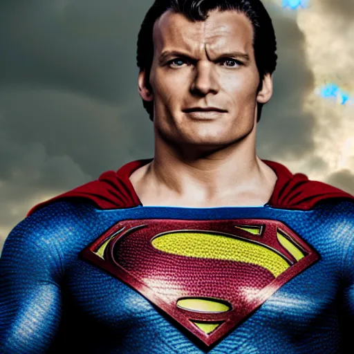 Image similar to A still of Jamie Dorman as Superman. Extremely detailed. Beautiful. 4K. Award winning.