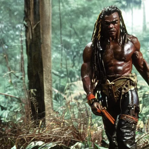 Prompt: giancarlo esposito in predator