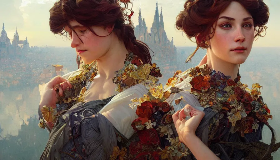 Image similar to desperation, perfectly-centered-Portrait of the most beautiful people on the planet, intricate, highly detailed, digital painting, artstation, concept art, smooth, sharp focus, illustration, Unreal Engine 5, 8K, art by artgerm and greg rutkowski and alphonse mucha