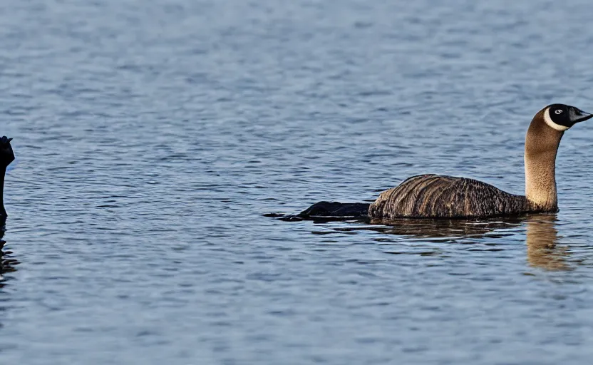 Prompt: a canada goose