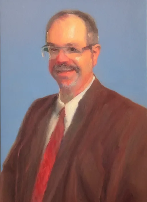 Image similar to An Oil Painting of Dr. Michael Heiser