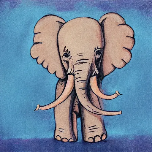 Prompt: an elephant wearing a tutu