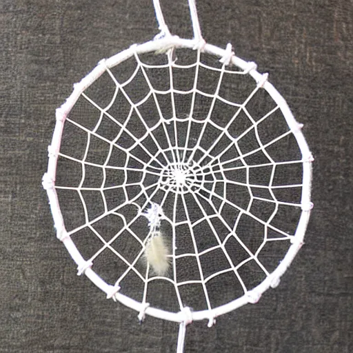 Image similar to spider dream catcher web