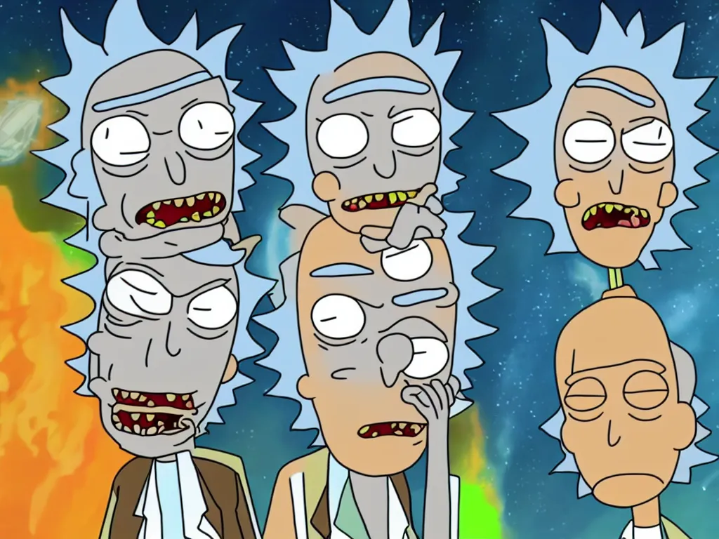 Prompt: rick and morty as real people, detailed, very human - like, realistic faces, coherent, high resolution digital photo