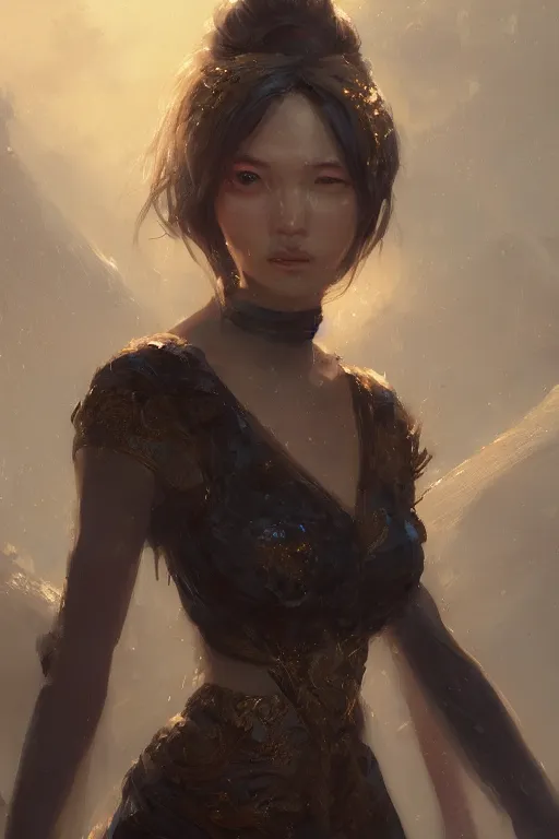 Image similar to a fancy portrait of an attractive alian lady by Greg Rutkowski, Sung Choi, Mitchell Mohrhauser, Maciej Kuciara, Johnson Ting, Maxim Verehin, Peter Konig, final fantasy , 8k photorealistic, cinematic lighting, HD, high details, atmospheric , trending on artstation