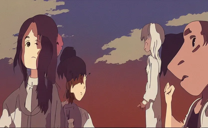 Prompt: kanye west film by studio ghibli, close up, anime film by makoto shinkai