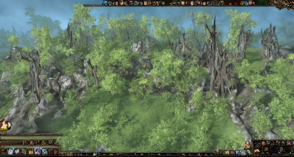 Image similar to Enchanted and magic forest, from Lineage 2