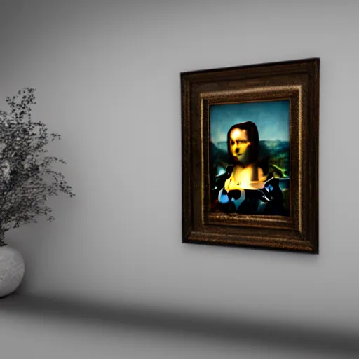 Prompt: Mona Lisa, Octane render 3d, unreal engine
