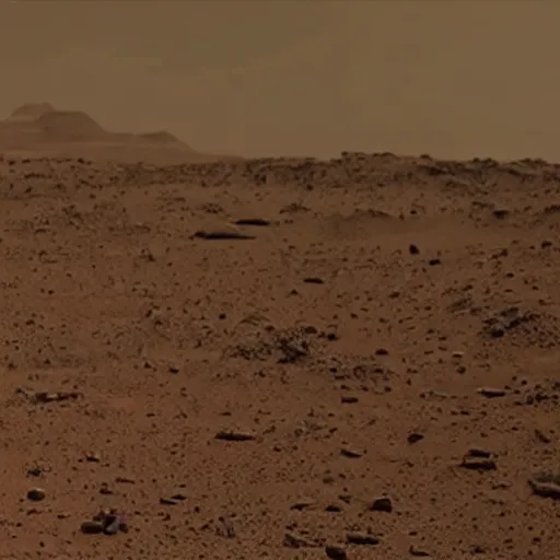 Image similar to a film still of 'Interplanetary Homeless Bum on Planet Mars' (2012)