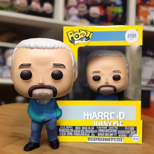 Image similar to hide the pain harold as a funko pop