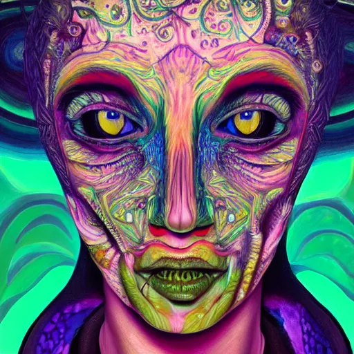 Image similar to an extremely psychedelic portrait of hocus pocus, surreal, lsd, face, detailed, intricate, elegant, lithe, highly detailed, digital painting, artstation, concept art, smooth, sharp focus, illustration, art