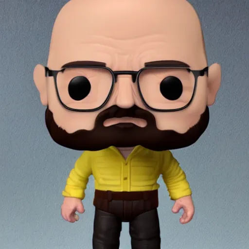 Image similar to walter white funko pop realistic photo