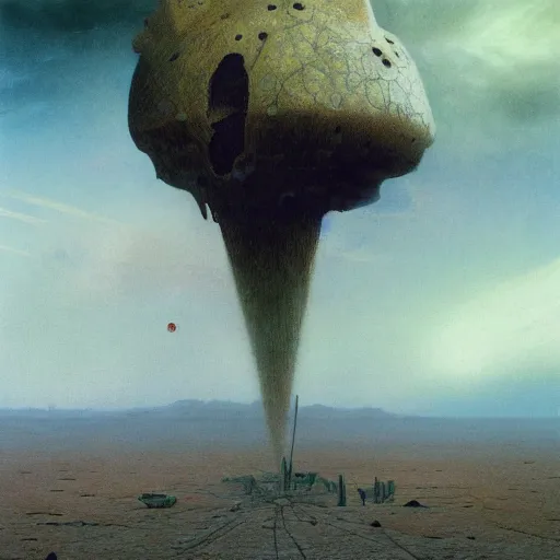 Prompt: a giant spaceship smashed to pieces in the new mexico desert, beksinski, wayne barlowe, very coherent symmetrical artwork, cinematic, hyper realism, high detail, octane render, 8 k