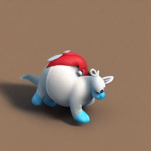 Image similar to a cute eraser animal, 3d render, octane render, dynamic lighting, 8k