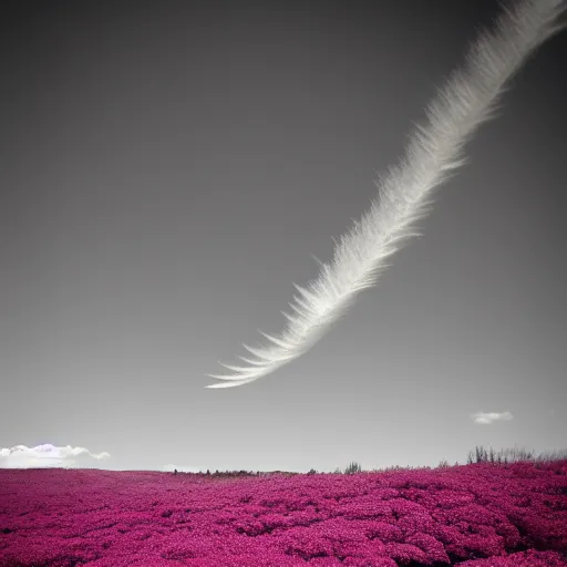 Image similar to a flower in infrared