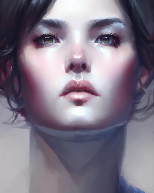 Image similar to karl - heinz urban!!!, fine - face, audrey plaza, realistic shaded perfect face, fine details. anime. magali villeneuve, artgerm, jeremy lipkin and michael garmash and rob rey