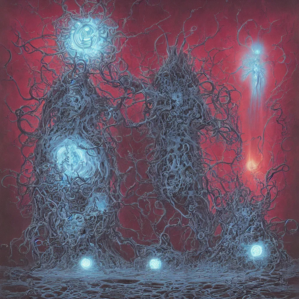 Prompt: azathoth, wayne barlowe