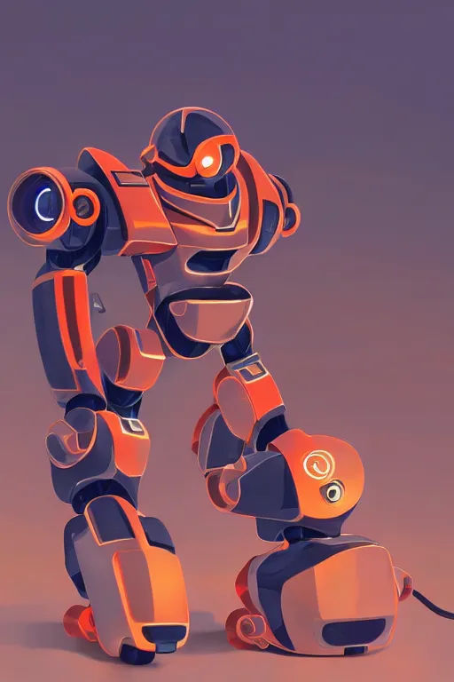 Image similar to metabots medabots medarotto medarot robot minimalist comics helmet mask neon cybereye, behance hd by jesper ejsing, by rhads, makoto shinkai and lois van baarle, ilya kuvshinov, rossdraws global illumination ray tracing hdr radiating a glowing aura