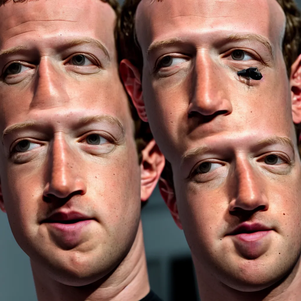 Image similar to mark zuckerberg staring into your soul, photo, 4 k