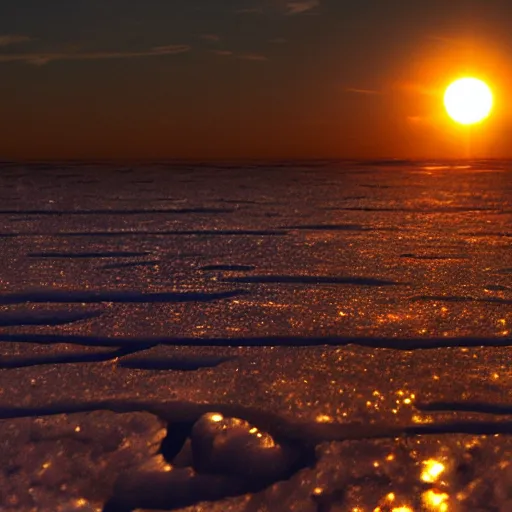 Image similar to tilt shift ice sun