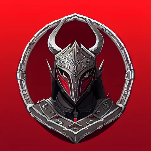 Image similar to icon of elegant red draconic - plate armor artstation, rpg, digital art, isometric, dark background, dark souls, the witcher 3, runescape, skyrim, final - fantasy, diablo - 3