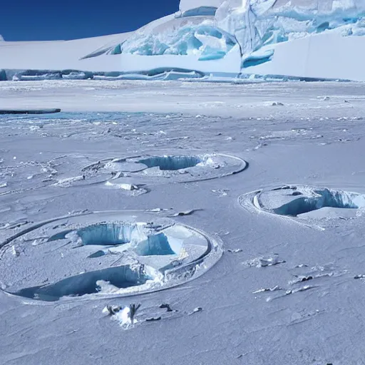 Image similar to evil lurks beneath Antarctica