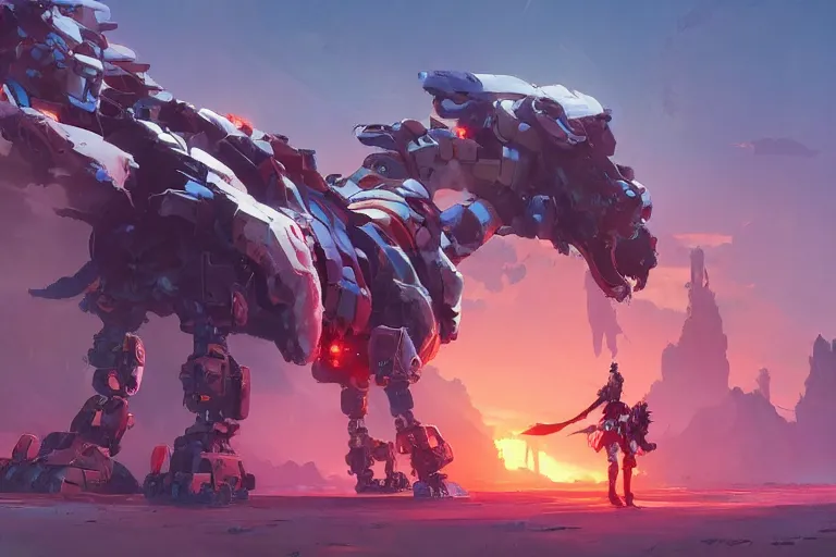 Image similar to scorcher machine mecha animal beast robot of horizon forbidden west horizon zero dawn bioluminiscence, behance hd by jesper ejsing, by rhads, makoto shinkai and lois van baarle, ilya kuvshinov, rossdraws global illumination