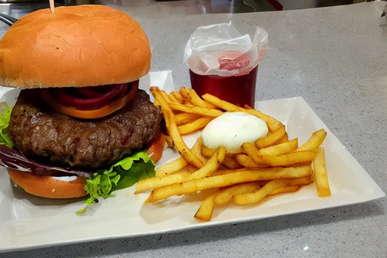 Image similar to 1 0 lb burger that needs a fork