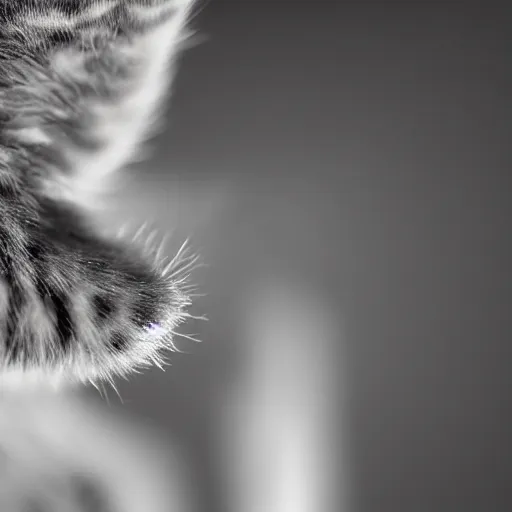 Prompt: an extreme close up photograph of a cat's paw. photography. high resolution