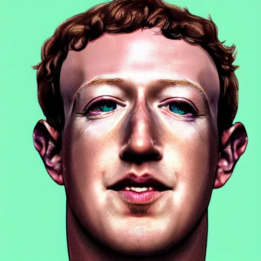 Prompt: half mark zuckerberg melting into a pile of goo